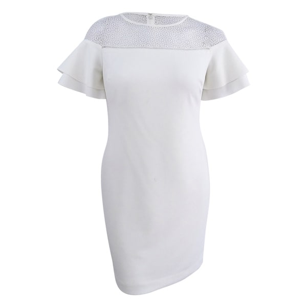 Shop Lauren By Ralph Lauren Women S Floral Lace Flutter Sleeve