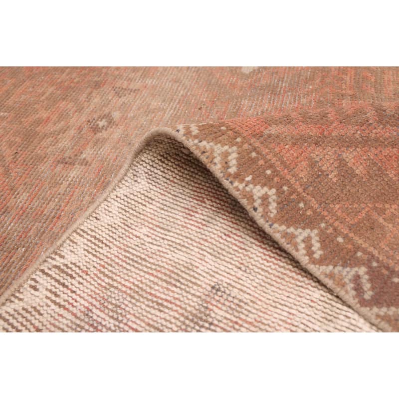 ECARPETGALLERY Hand-knotted Antalya Vintage Copper Wool Rug - 4'2 x 8'10