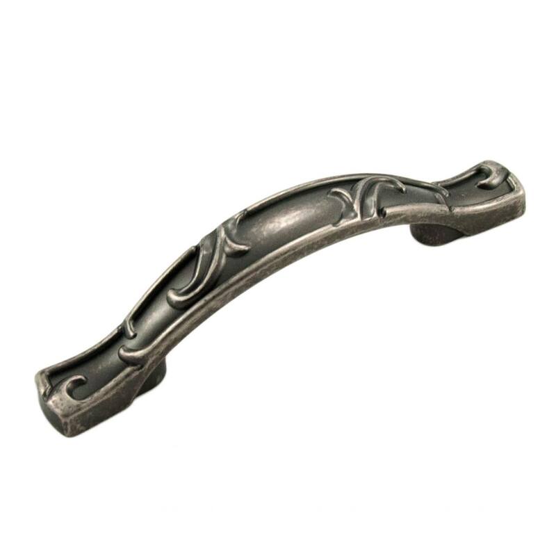 RK International Nottingham 3 Inch Center to Center Arch Cabinet Pull - Weathered Nickel