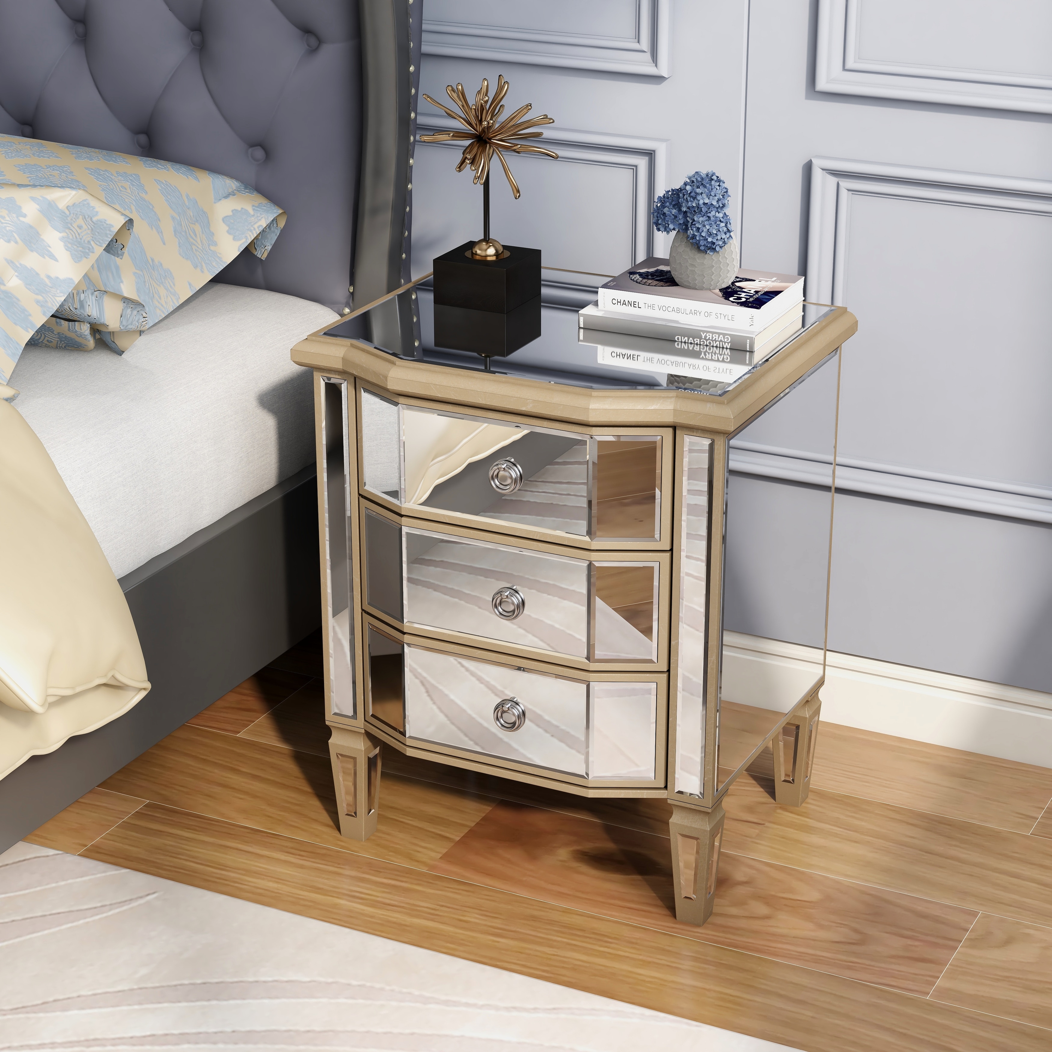 Mirror bedside units sales