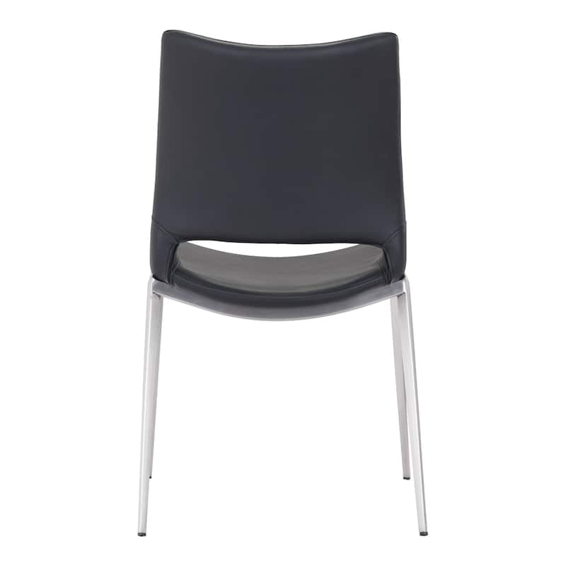 Ace Dining Chair Black & Silver