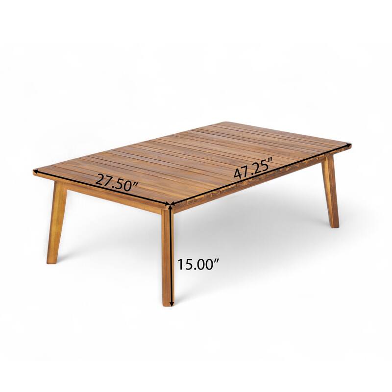 Christopher Knight Home-Rawson Acacia Wood Outdoor Chat Set