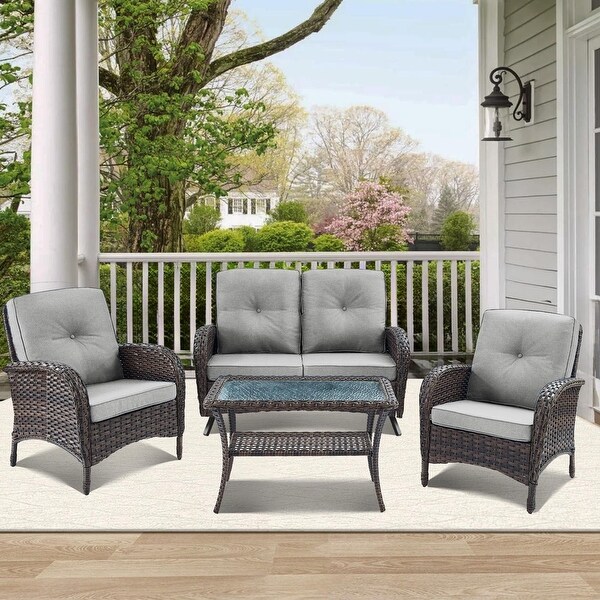 Outdoor glider sofa set sale