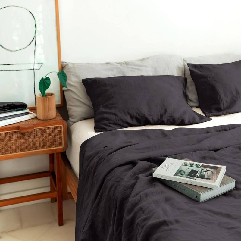 French Linen Duvet Cover for Weighted Blanket