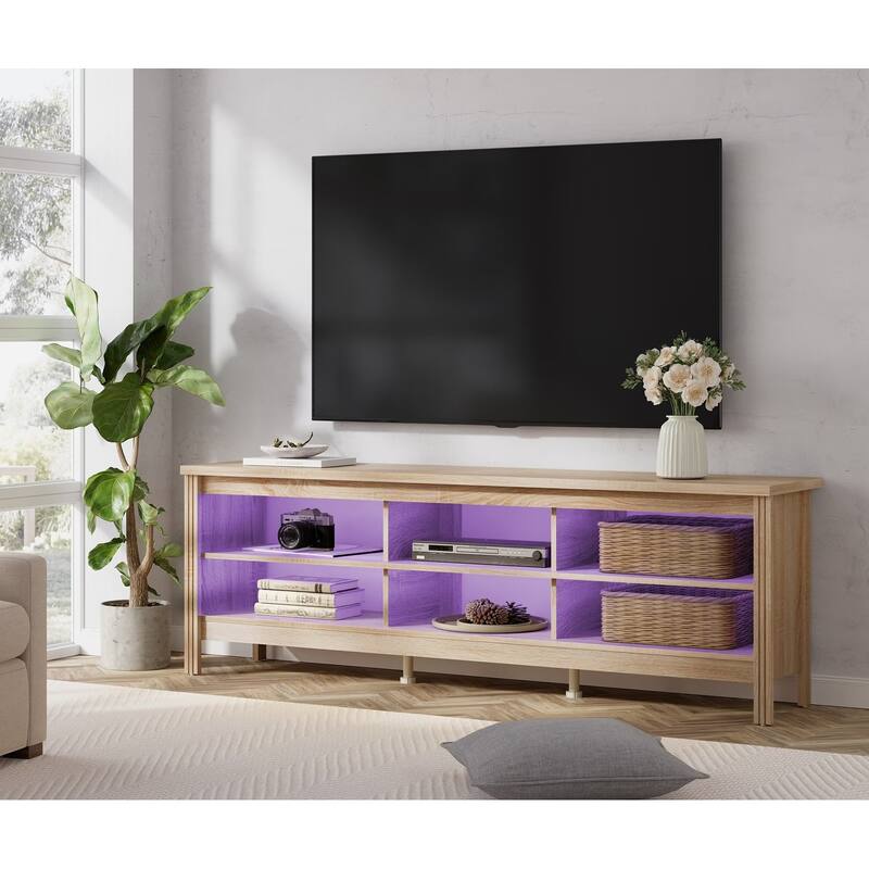 70 Inch TV Stand for 75'' TV, Classic Entertainment Center TV Console
