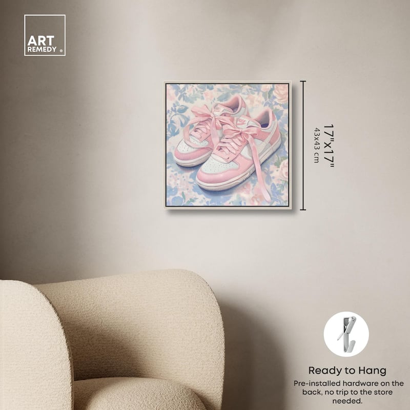 Gentle Ribbon Sneakers Canvas by Art Remedy