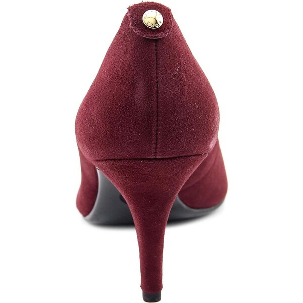 michael kors burgundy shoes