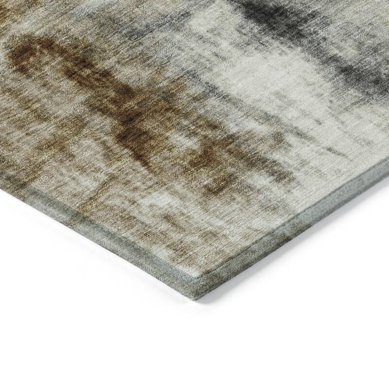 HomeRoots Abstract Transitional Rectangle Outdoor Rug