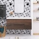 preview thumbnail 10 of 148, Floating Bathroom Vanity with Integrated Resin Top