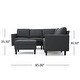 preview thumbnail 35 of 51, Zahra 6-piece Sofa Sectional with Ottoman by Christopher Knight Home