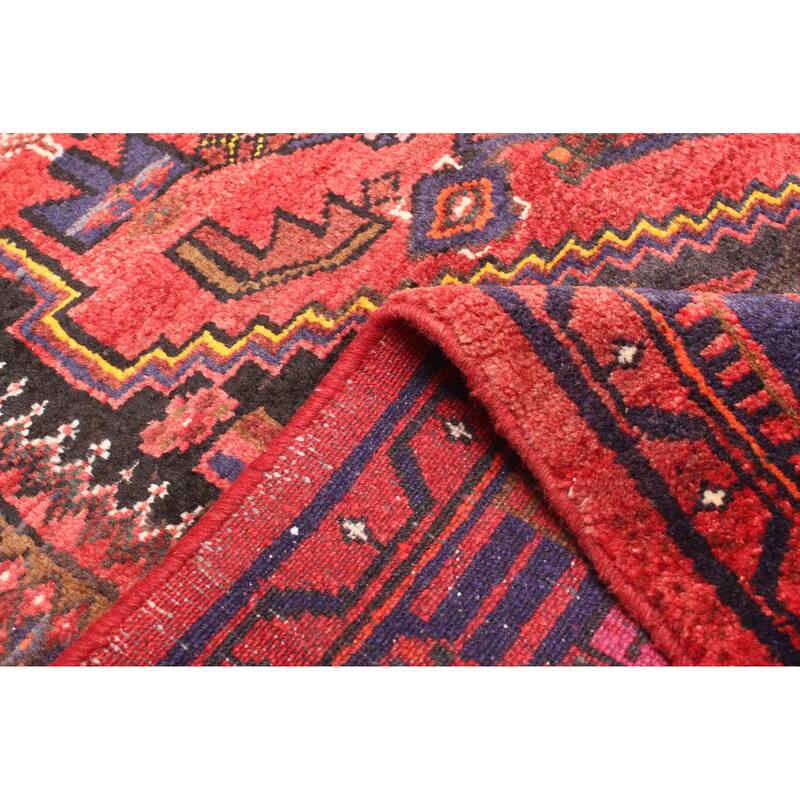 ECARPETGALLERY Hand-knotted Andelz Dark Red Wool Rug - 4'6 x 7'4