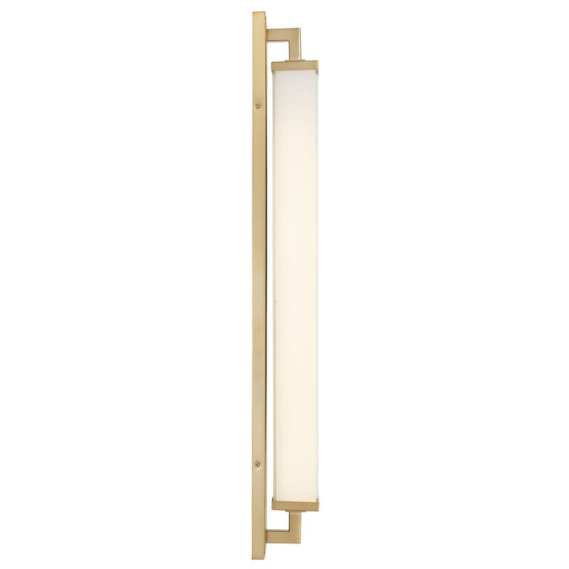 Zenith 34" Antique Brass LED Bathroom Vanity Light