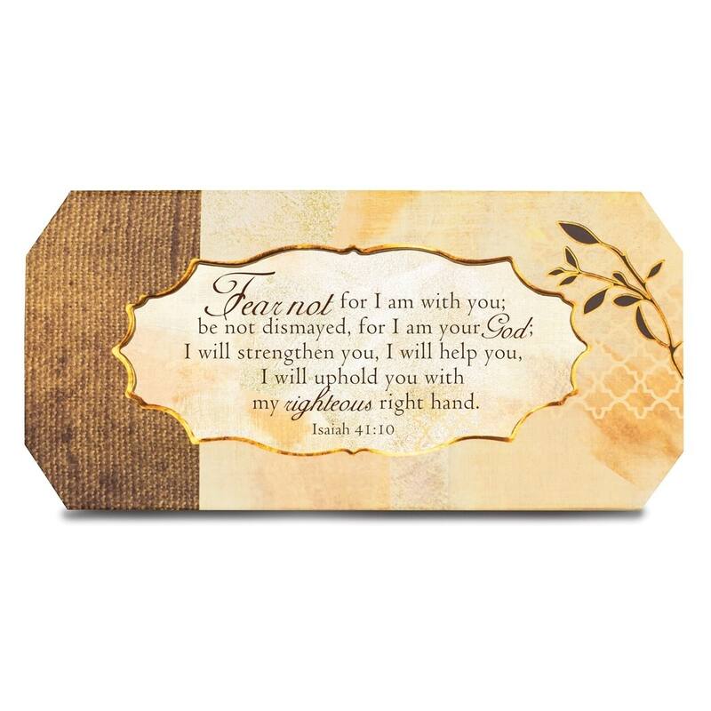 Curata Fear Not Verse Music Box (Plays How Great Thou Art)
