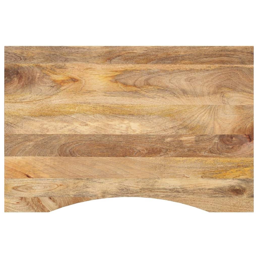 vidaXL Desk Top Natural wood Solid mango wood 39.4 in x 19.7 in Durable - 19.7 in x 39.4 in x 1.0 in