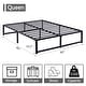 preview thumbnail 9 of 7, Javlergo 14-Inch Queen Size Metal Platform Bed Frame, No Box Spring Needed