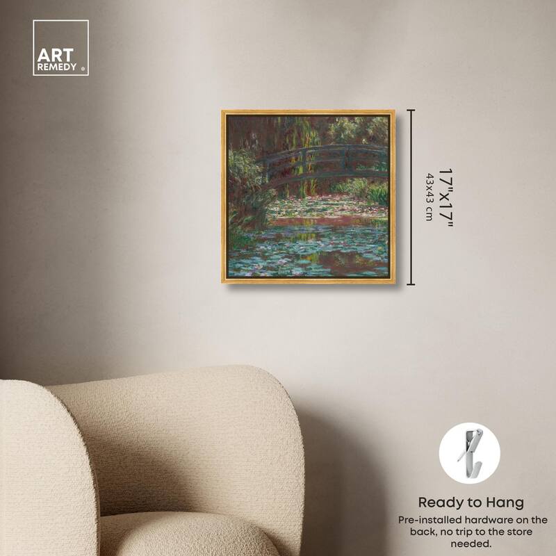 Water Lily Pond Canvas by Art Remedy
