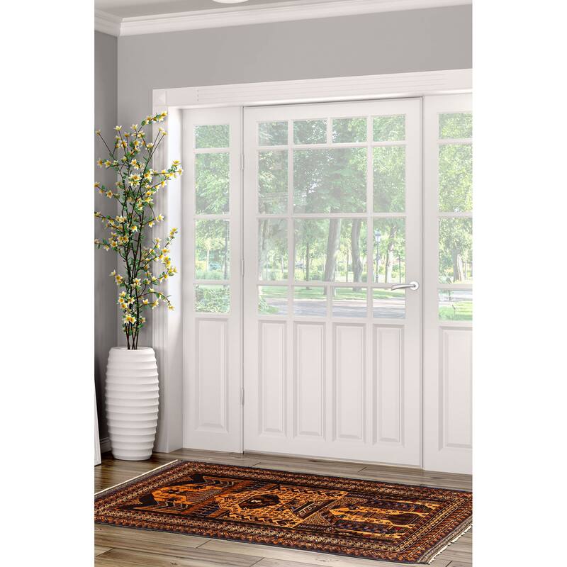 ECARPETGALLERY Hand-knotted Teimani Light Brown Wool Rug - 2'8 x 4'8