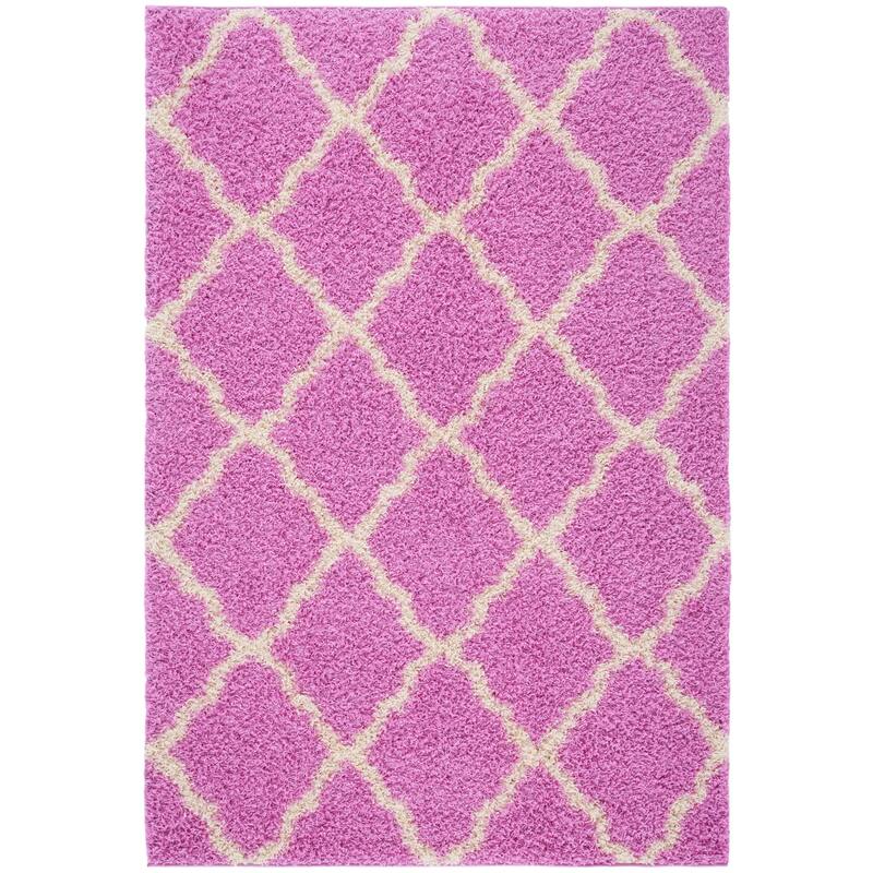 SAFAVIEH Dallas Shag Hacer Trellis 1.5-inch Thick Rug
