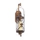 preview thumbnail 13 of 18, Bronze Metal Suspended Studded Fleur De Lis Wall Sconce with Scroll Details - 7 x 6 x 20