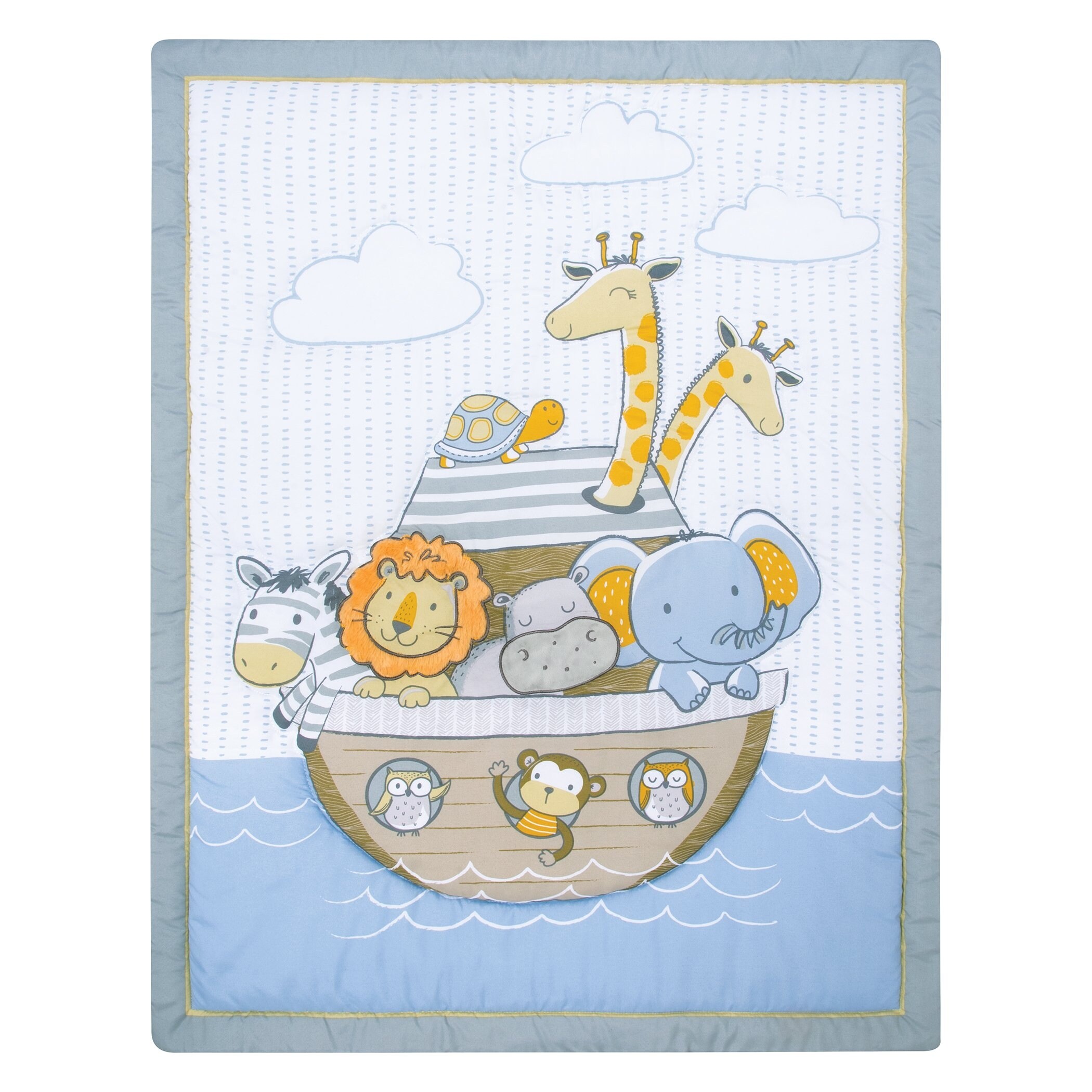 Baby noah ark crib bedding set outlet