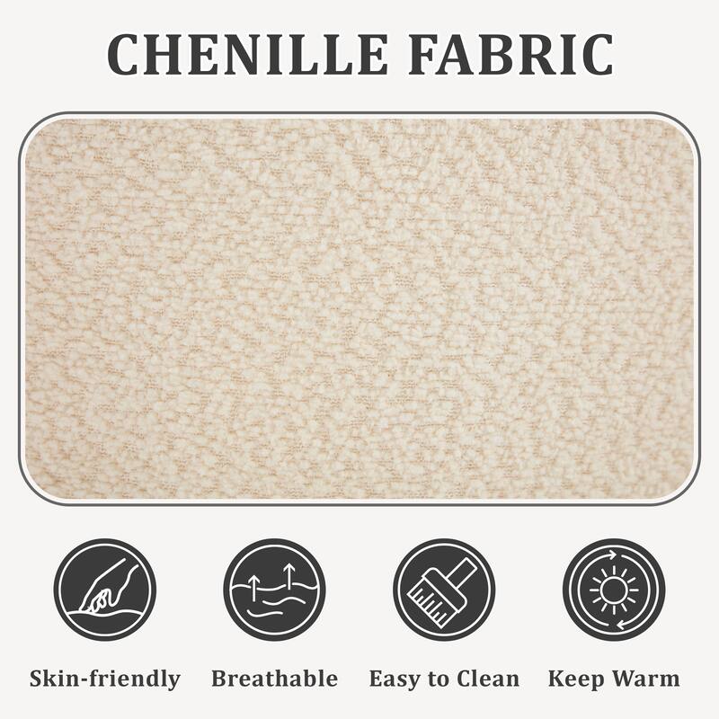 109" Cloud Sectional Couch, Boneless L-Shaped Sofa with Chaise, Corduroy Upholstery, Memory Foam