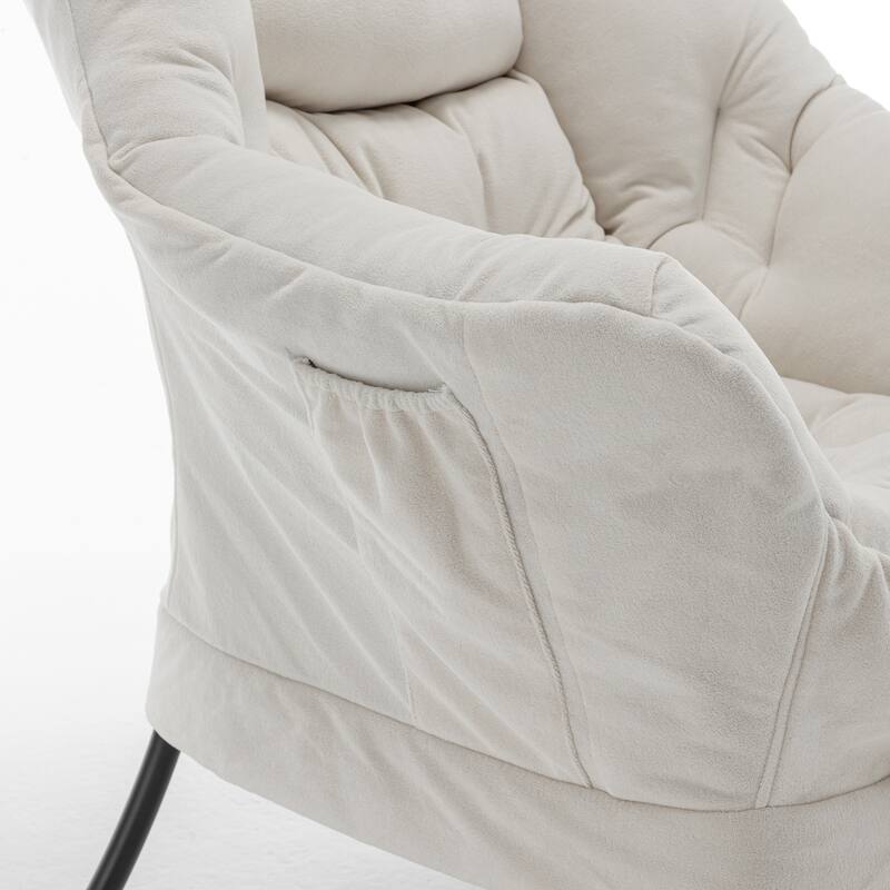 Accent Recliner Chair with Ottoman - Comfortable Upholstered Lounge Chair with Footrest, Ideal for Living Room, Bedroom
