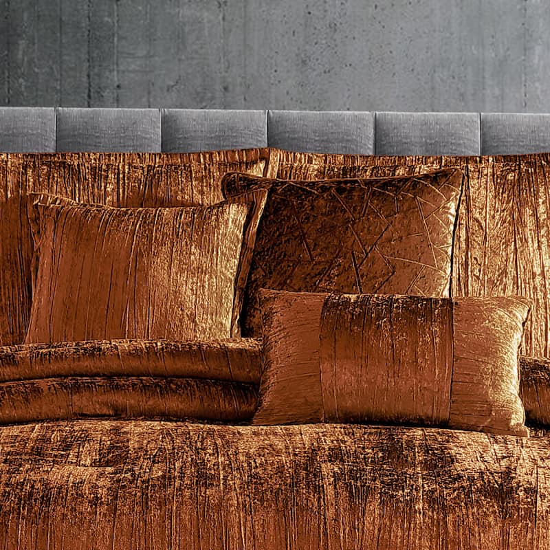 Riverbrook Home Turin Crinkled Velvet Comforter Collection