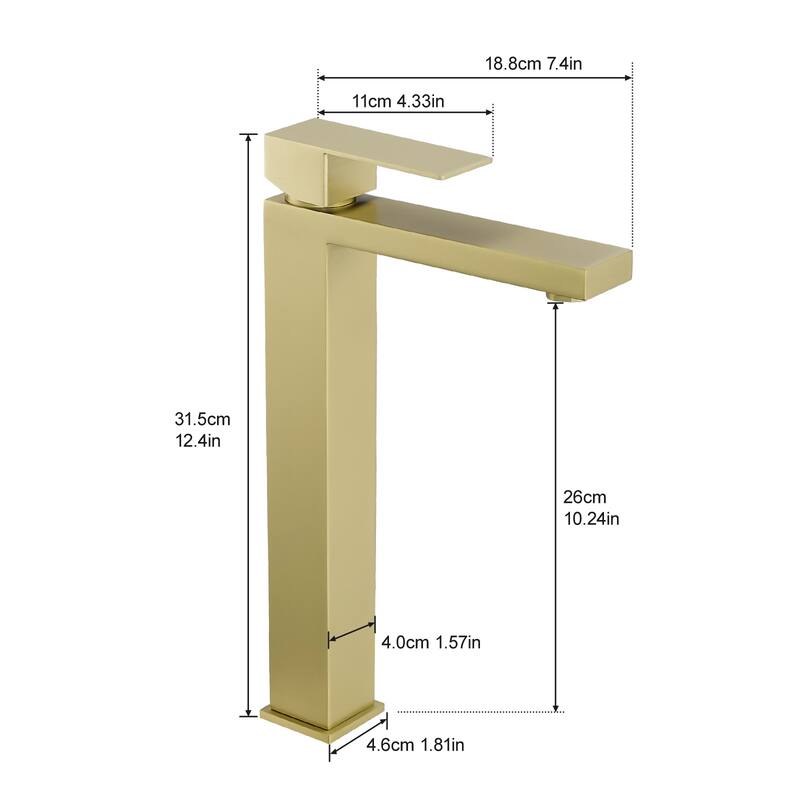 Bathroom Faucet With Pop Up Drain, Single Hole Bathroom Faucet Modern Single Handle Vanity Basin Faucet