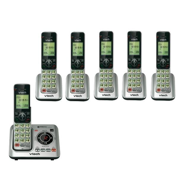Shop Vtech Cs6629 Dect 6 0 Technology Digital Answering System W 5 Extra Cs6609 Handsets Overstock 15385874