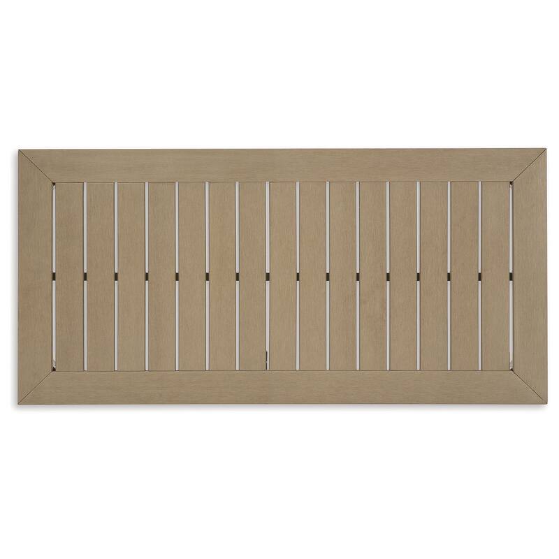 Signature Design by Ashley Hallow Creek Driftwood Outdoor Coffee Table - 48.75" W x 24.13" D x 18.13" H