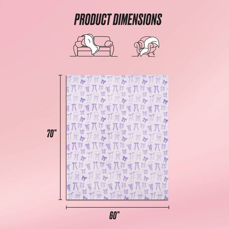 Juicy Couture 60"x70" Plush Throw Blankets