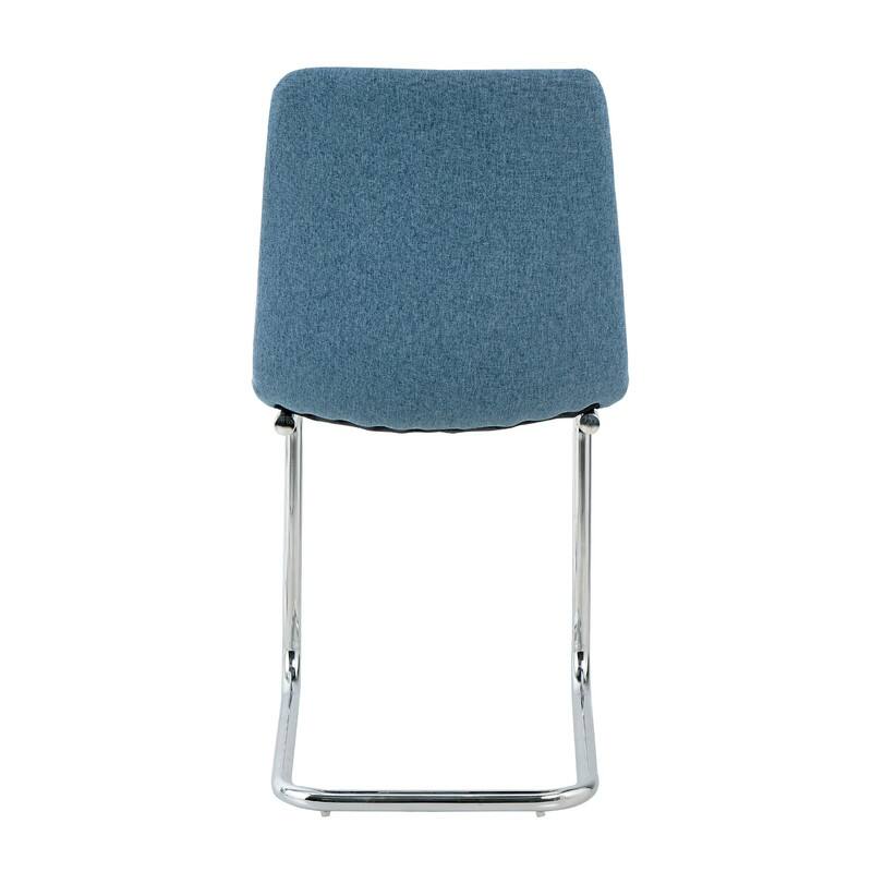 Modern/Simple Dining Chairs with Sliver Metal Base Set of 4