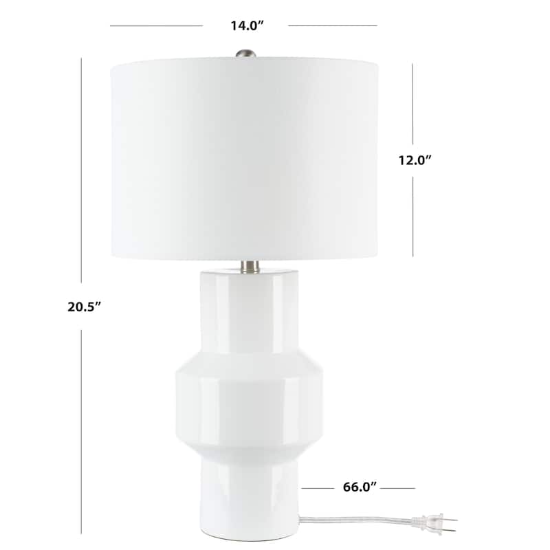 SAFAVIEH Lighting Eavan 20.5" Table Lamp - 14" W x 14" D x 21" H - 14Wx14Dx21H