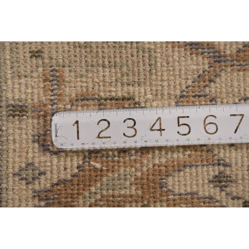 Oushak Indian Runner Rug Handmade Wool Carpet - 2'7"x 7'7"