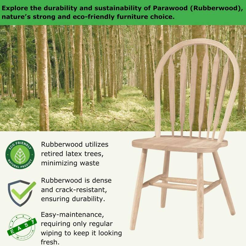 International Concepts Windsor Arrowback Chair with Plain Legs