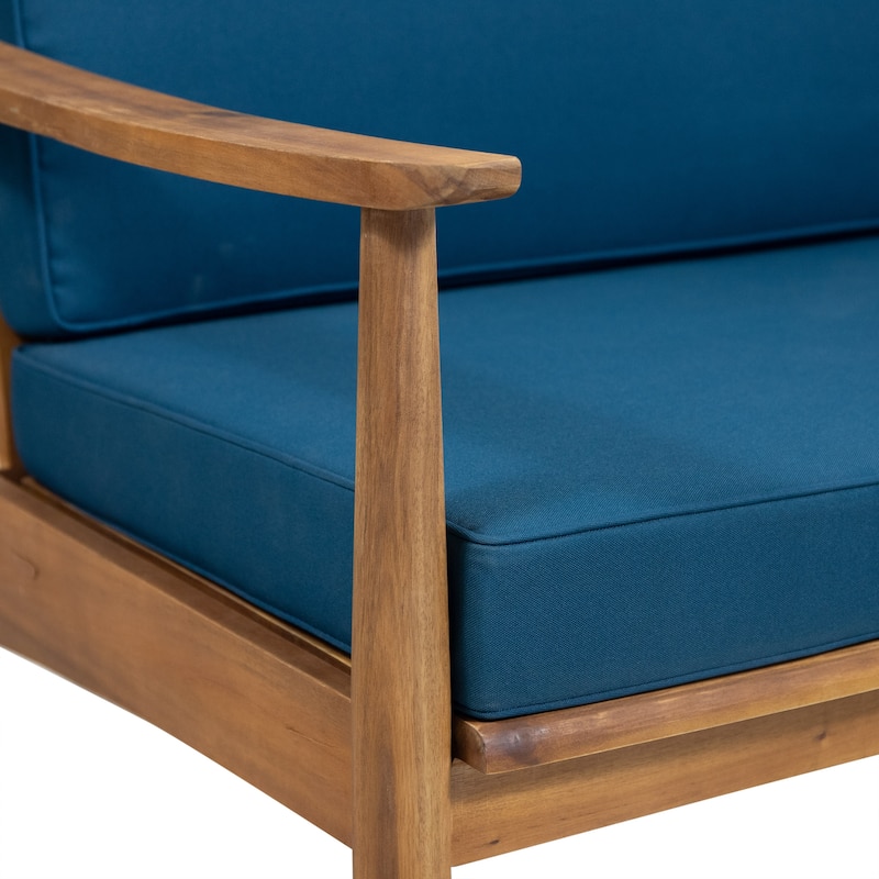 Willowbrook Acacia Wood Outdoor Club Chair by Christopher Knight Home