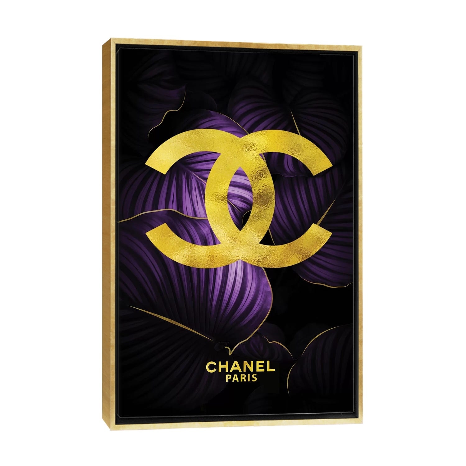 iCanvas Chanel Purple Double Cs Tropical Purple by Pomaikai