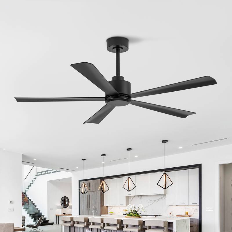 52-Inch 5-Blade Ceiling Fan with Remote without Light