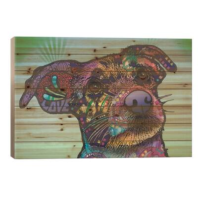 Beaker, Jack Russell Terrier Print On Wood by Dean Russo - Multi-Color