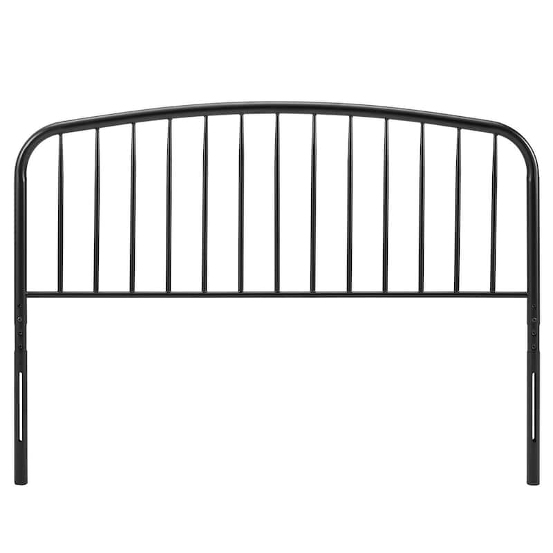 Margate Classic Full Size Black Metal Headboard