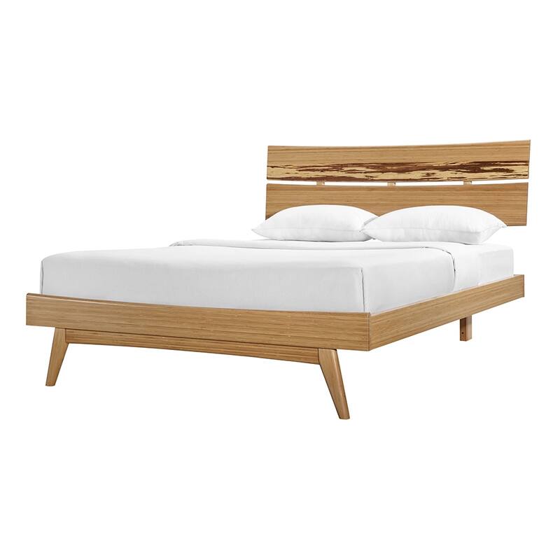 Sarah 4pc King Platform Bedroom Set with Chest in Golden - Golden - Queen - 4 Piece