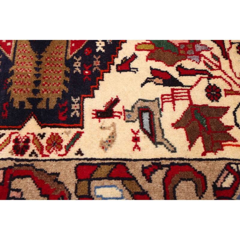 ECARPETGALLERY Hand-knotted Teimani Cream Wool Rug - 3'6 x 6'11
