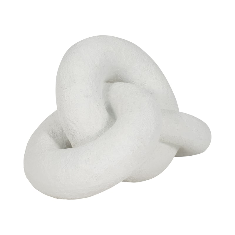 Sagebrook Home 9" Resin Knot Decor, Solid Color