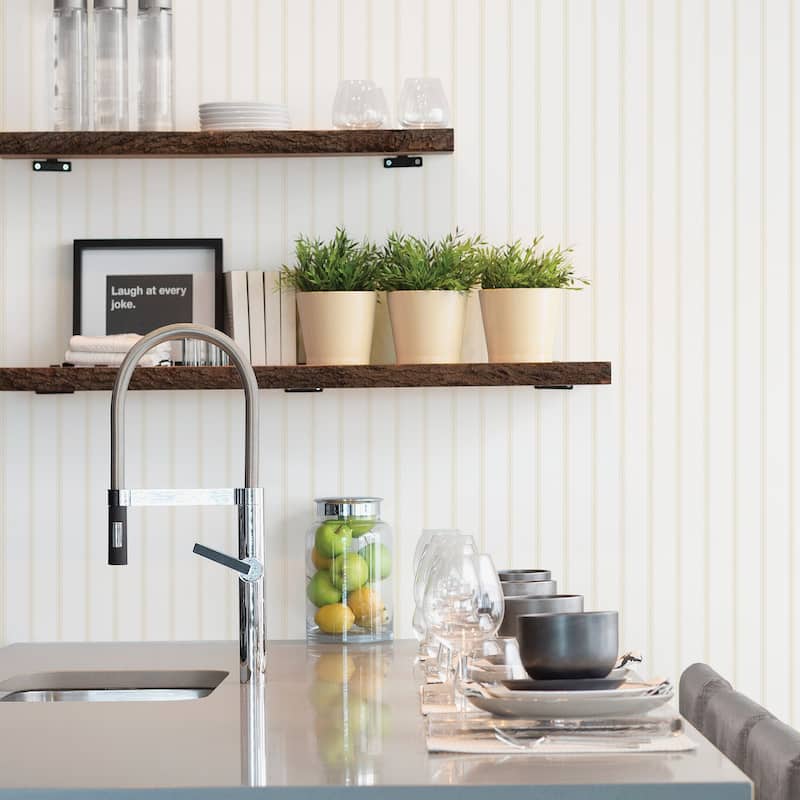 Galerie Wallcoverings Smart Stripes 2 Napkin Stripe Vinyl on Non-Woven Matte Wallpaper Roll