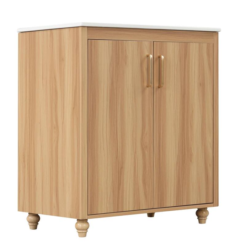 30" Bathroom Vanity with Sink Combo, Multi-functional Cabinet with Doors and Drawer, MDF Board