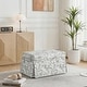 preview thumbnail 45 of 152, Rectangle Chenille Upholstered Storage Ottoman