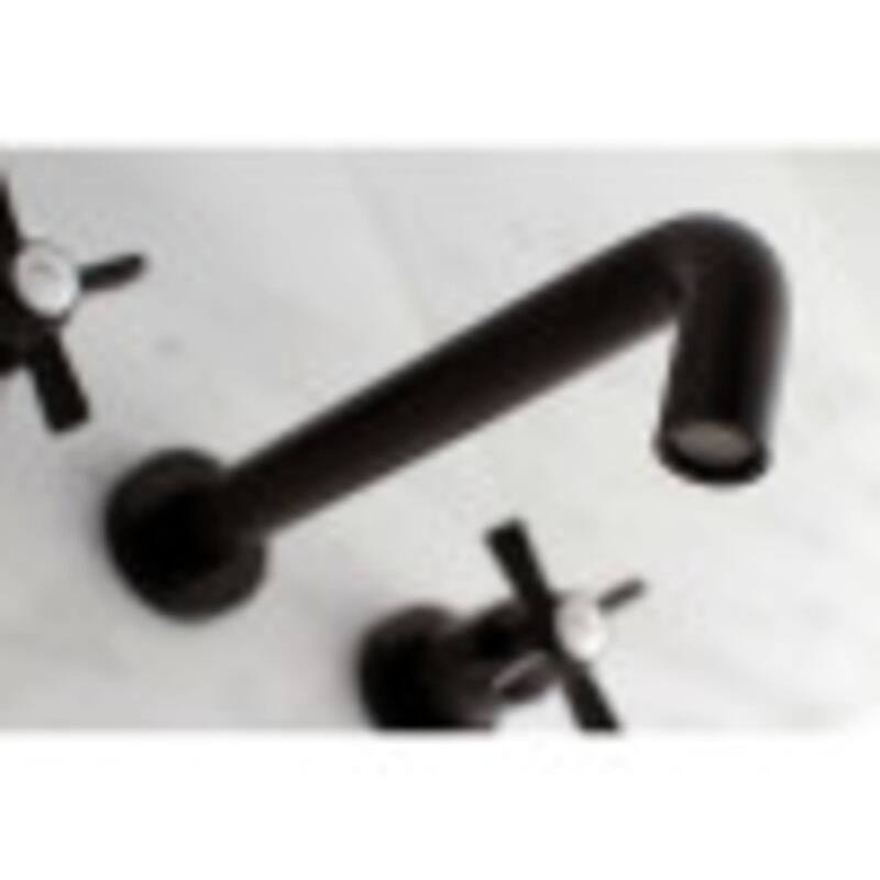 Kingston Brass Millennium Wall Mounted Roman Tub Filler with Cross