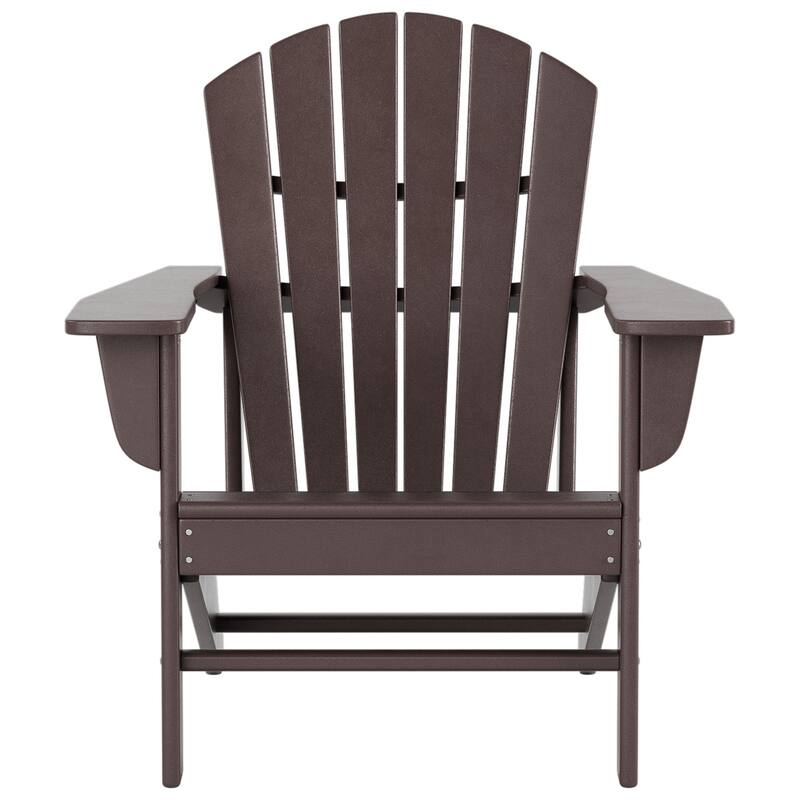 Altura Outdoor Eco-Friendly All Weather Adirondack Chair with Side Table (2-Piece Set)