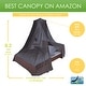 preview thumbnail 3 of 4, Just Relax Elegant Mosquito Net Bed Canopy Set, Black, Twin-Full