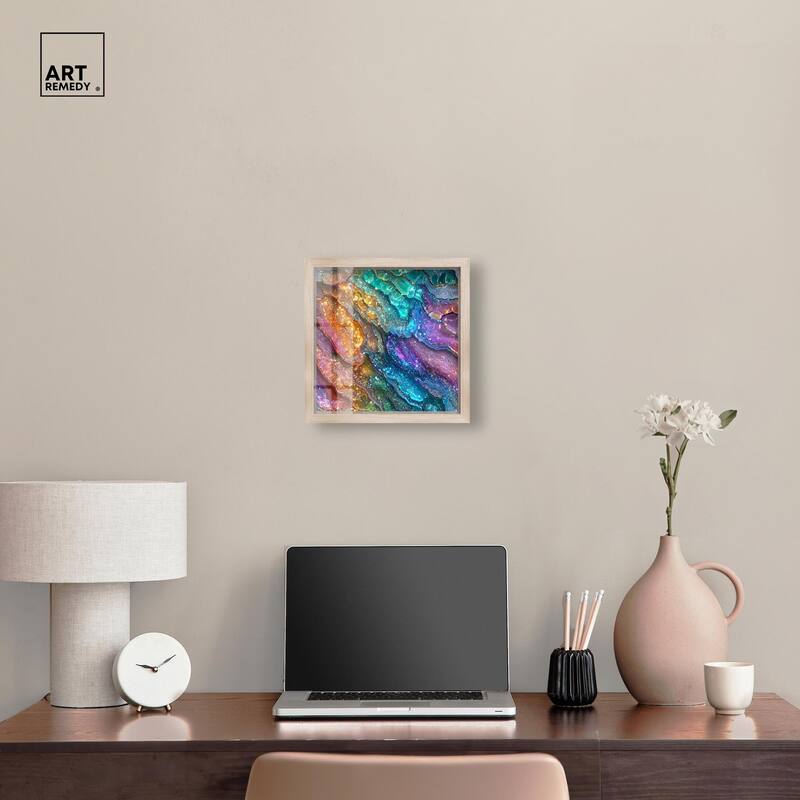 Glittering Spectrum I Shadowbox by Art Remedy